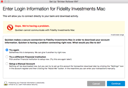 Quicken For Mac 2017 Interface With Fidelity